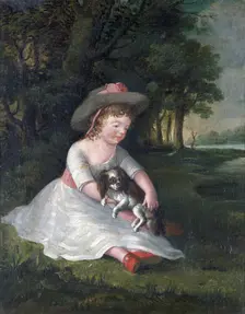 Portrait of George Dawe as a child, c1784. Creator: George Morland
