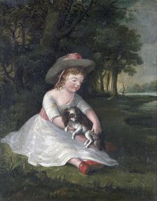 Portrait of George Dawe as a child, c1784. Creator: George Morland