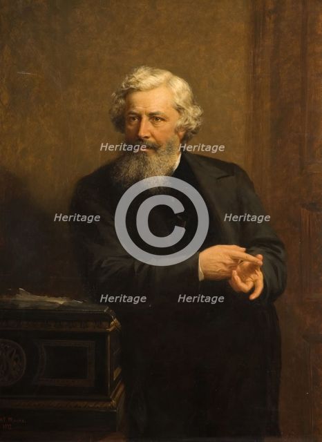 Portrait of George Dawson, 1877. Creator: Henry Turner Munns.