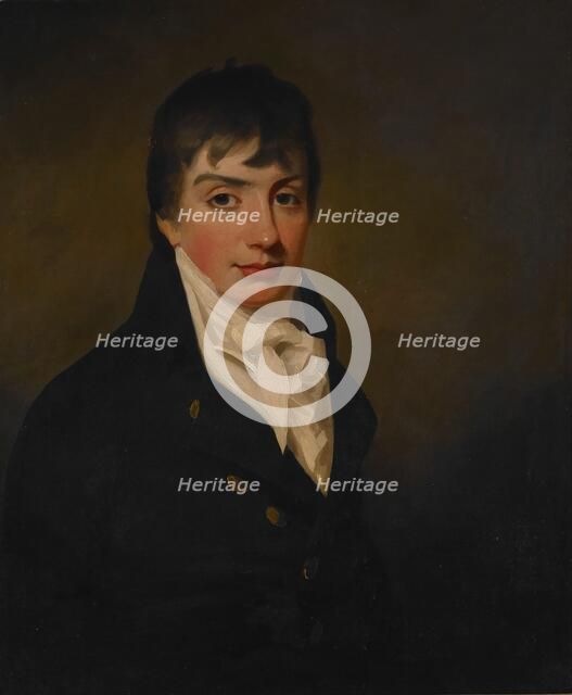 Portrait of George Deuchar, unknown date. Creator: Henry Raeburn.