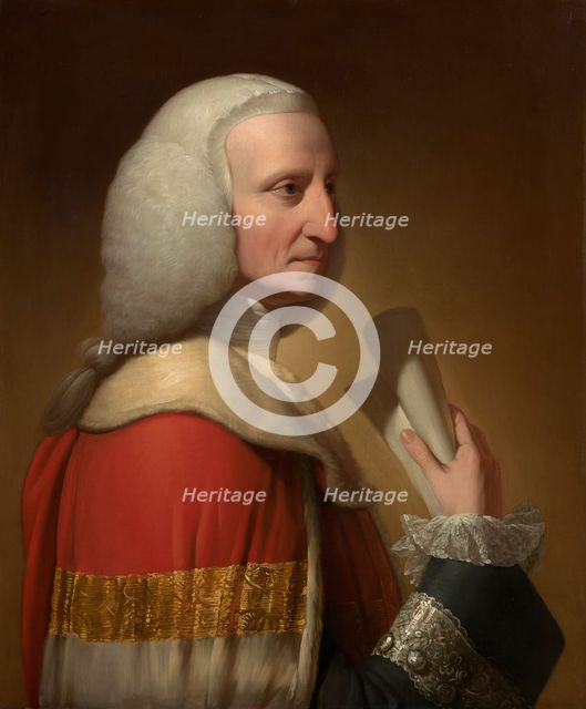 Portrait Of George, First Lord Lyttelton, c1772. Creator: Benjamin West.