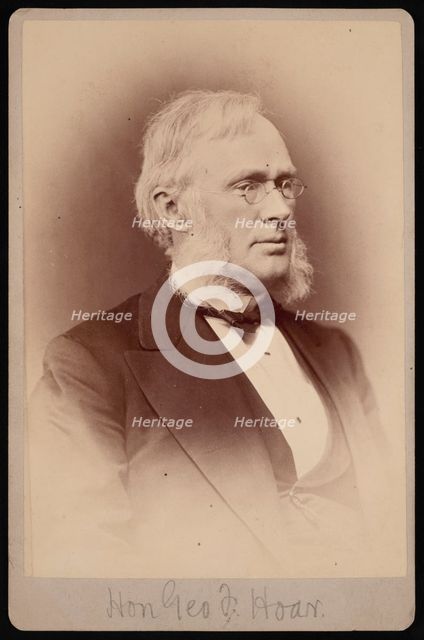 Portrait of George Frisbie Hoar (1826-1904), Between 1876 and 1880. Creator: Samuel Montague Fassett.