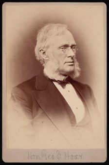 Portrait of George Frisbie Hoar (1826-1904), Between 1876 and 1880. Creator: Samuel Montague Fassett