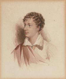 Portrait of George Gordon Byron, 6th Baron Byron (1788-1824) After a portrait of 1808 , 1831