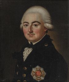 Portrait of George I, Prince of Waldeck and Pyrmont (1747-1813), 1824. Creator: Maul, Friedrich Wilhelm (1780-1852)