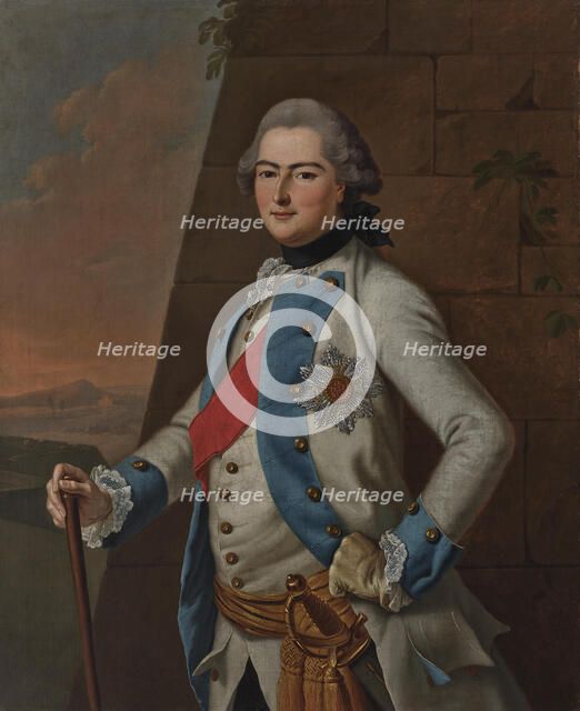 Portrait of George I, Prince of Waldeck and Pyrmont (1747-1813). Creator: Tischbein, Johann Heinrich, the Elder (1722-1789).