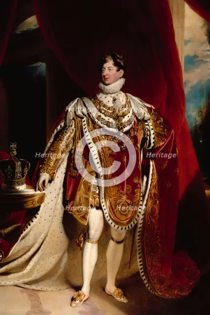 Portrait of George IV, 1840. Creator: Sir Martin Archer Shee.