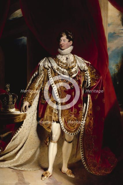 Portrait of George IV, 1840. Creator: Sir Martin Archer Shee.