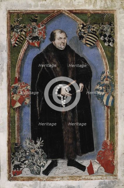 Portrait of George III, Prince of Anhalt-Dessau (1507-1553), 1553. Artist: Cranach, Lucas, the Younger (1515-1586)