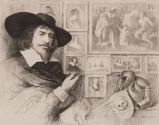 Portrait of George Jamesone. Creator: Charles Amand-Durand