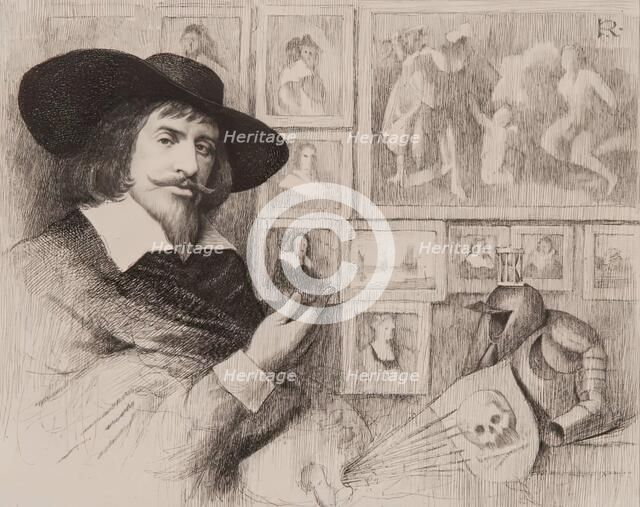 Portrait of George Jamesone. Creator: Charles Amand-Durand.