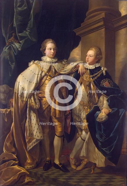 Portrait of George, Prince of Wales, and Prince Frederick, later Duke of York, 1778. Creator: Benjamin West.