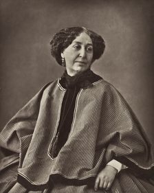 Portrait of George Sand, 1864. Creator: Nadar, Gaspard-Félix (1820-1910)