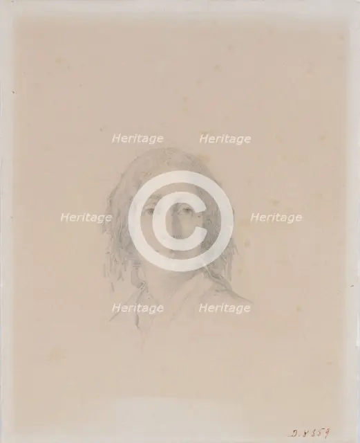 Portrait of George Sand. Creator: Manceau, Alexandre Damien (1817-1865).