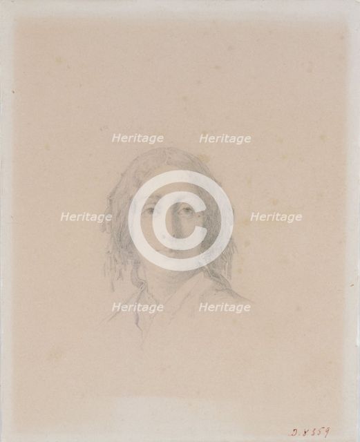 Portrait of George Sand. Creator: Manceau, Alexandre Damien (1817-1865).