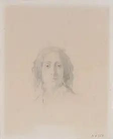 Portrait of George Sand. Creator: Manceau, Alexandre Damien (1817-1865)