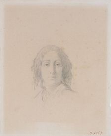Portrait of George Sand. Creator: Manceau, Alexandre Damien (1817-1865)