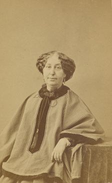 Portrait of George Sand, about 1864. Creator: Nadar