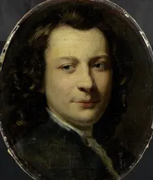 Portrait of George van der Myn, Painter, 1750-1763. Creator: Frans van der Mijn
