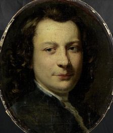Portrait of George van der Myn, Painter, 1750-1763. Creator: Frans van der Mijn