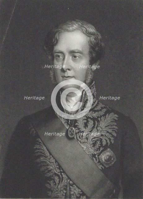 Portrait of George Villiers, 4th Earl of Clarendon (1800-1870). Creator: Sartain, John (1808-1897).
