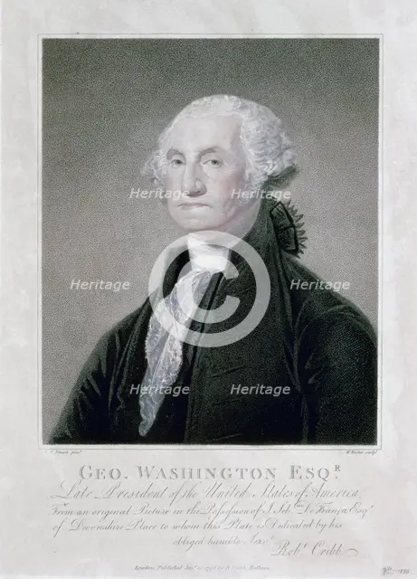 Portrait of George Washington, 1798 Creator: William Nutter.