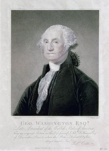 Portrait of George Washington, 1798 Creator: William Nutter