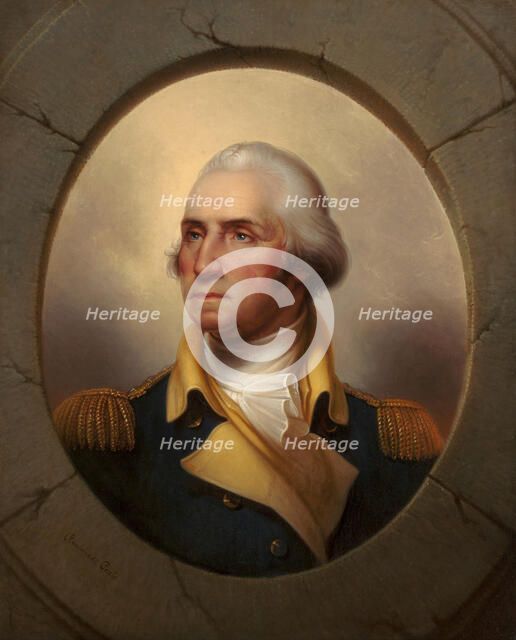Portrait of George Washington (1732-1799), ca 1856.