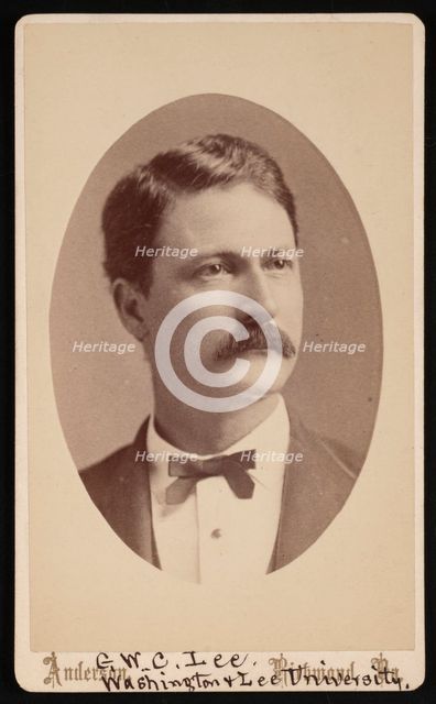 Portrait of George Washington Custis Lee (1832-1913), 1876. Creator: David H. Anderson.