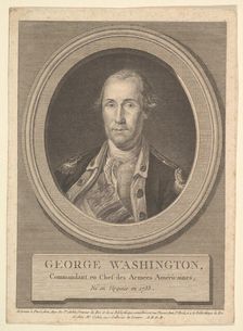 Portrait of George Washington, August 1836. Creator: Augustin de Saint-Aubin