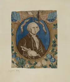 Portrait of George Washington, c. 1939. Creator: Suzanne Roy