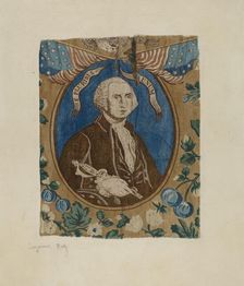 Portrait of George Washington, c. 1939. Creator: Suzanne Roy