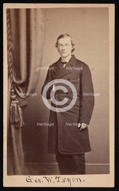 Portrait of George Washington Tryon (1838-1888), Circa 1860s. Creator: Francis S Keeler.