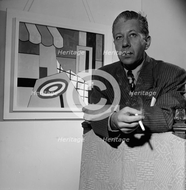 Portrait of George Wettling, New York, N.Y., 1946. Creator: William Paul Gottlieb.