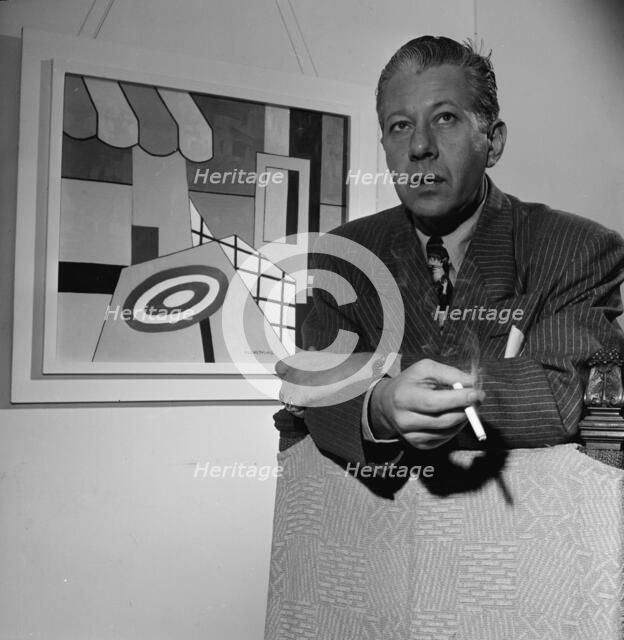 Portrait of George Wettling, New York, N.Y., 1946. Creator: William Paul Gottlieb.