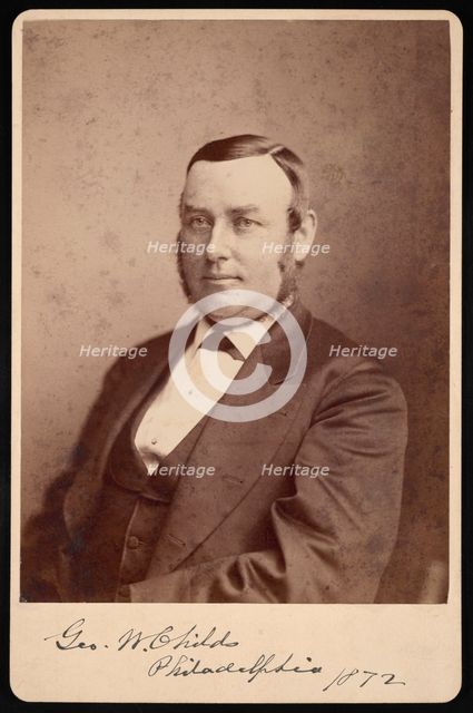 Portrait of George William Childs (1829-1894), 1872. Creator: Frederick Gutekunst.