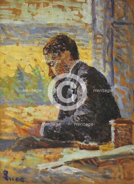 Portrait of Georges Tardif (1864-1933), c. 1890. Creator: Luce, Maximilien (1858-1941).