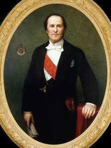 Portrait of Georges-Eugène Baron Haussmann (1809-1891), ca 1860. Creator: Lehmann, Henri (1814-1882)