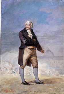 Portrait of Georges Jacques Danton (1759-1794), 1879. Creator: Cyboule, Armand (active 1879)