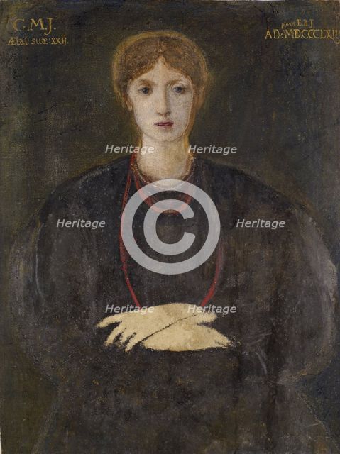 Portrait of Georgiana Burne-Jones (1840-1920), 1863. Creator: Sir Edward Coley Burne-Jones.