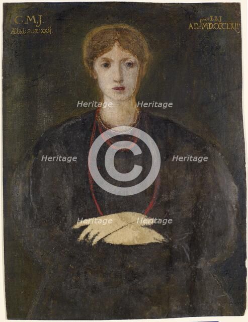 Portrait of Georgiana Burne-Jones (1840-1920), 1863. Creator: Sir Edward Coley Burne-Jones.