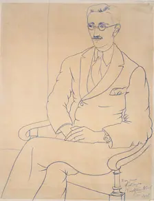 Portrait of Gerald Reitlinger, 1926. Artist: Christopher Wood