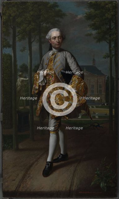 Portrait of Gerard Cornelis van Riebeeck, 1755. Creator: Mattheus Verheyden.
