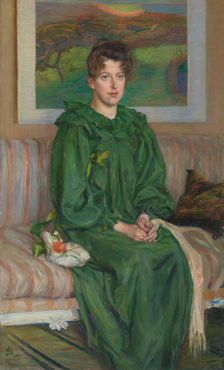 Portrait of Gerda Bergh, 1895. Creator: Sven Richard Bergh