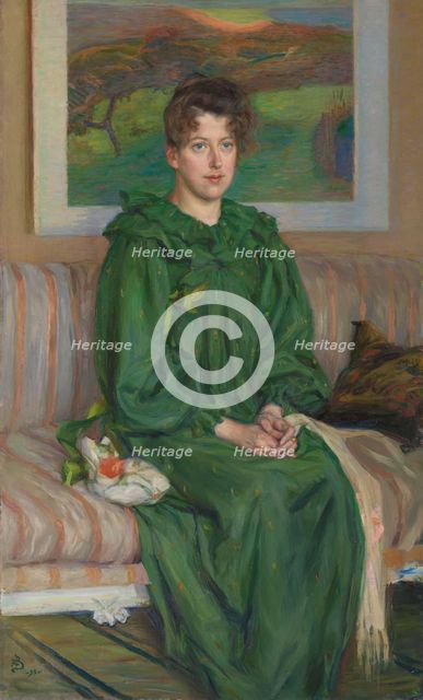 Portrait of Gerda Bergh, 1895. Creator: Sven Richard Bergh.