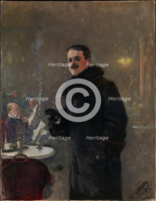 Portrait of Gerhard Munthe (1849-1929), 1885. Creator: Krohg, Christian (1852-1925).