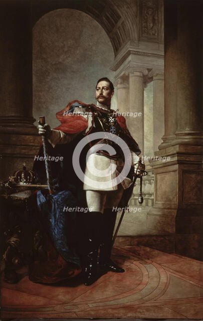 Portrait of German Emperor Wilhelm II (1859-1941), King of Prussia, 1904. Creator: Koner, Max (1854-1900).