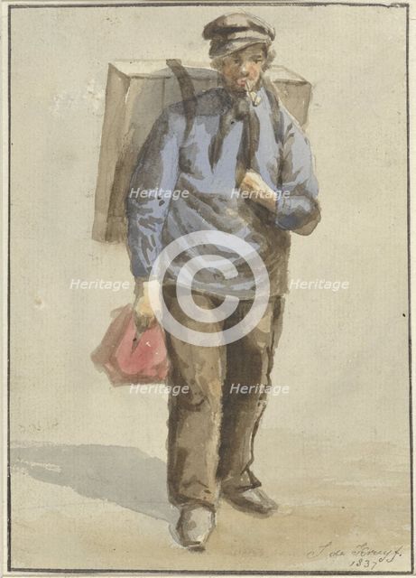 Portrait of Gerrit van Schoorl, 1837. Creator: J de Kruyff.