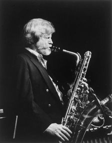 Portrait of Gerry Mulligan, ca. 1980s. Creator: William Paul Gottlieb