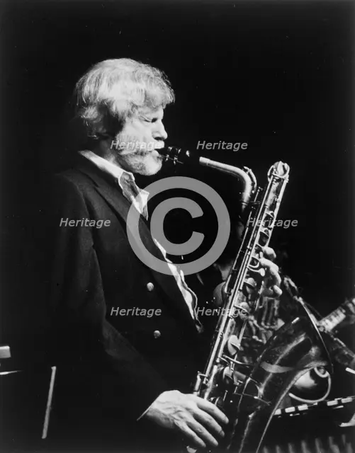 Portrait of Gerry Mulligan, ca. 1980s. Creator: William Paul Gottlieb.